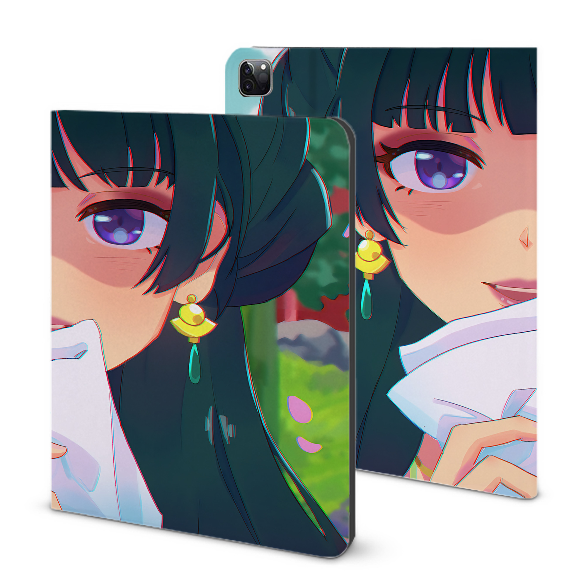（画像用） 薬屋のひとりごと The Apothecary Diaries IPad ケース ブック型 PUレザー TPU 耐衝撃 軽量 薄型 ペン収納なし 全面保護 IPad 各モデル対応